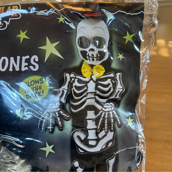 Spooktacular Creations Boys Glows in the Dark Skeleton Costume Skelebones Medium - Picture 12 of 14